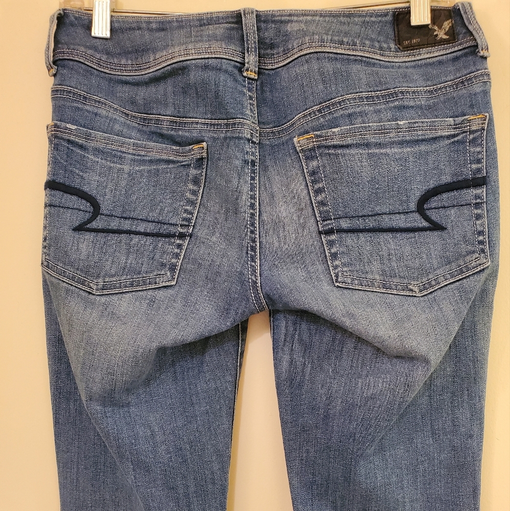 American Eagle Women's Boot Cut Jeans - Light Blue Denim 6R